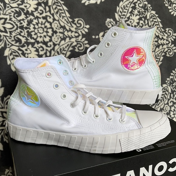 Converse Untitled Hi White/Iridescent MEN`S - Picture 10 of 16